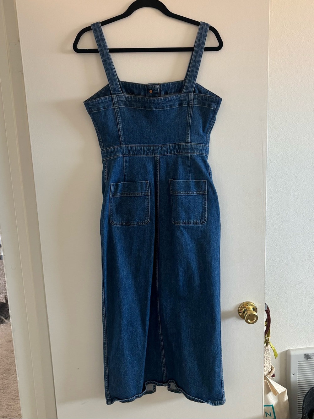 Madewell Denim Midi Dress size medium - Picture 7 of 7